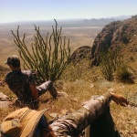 Quick break on New Mexico Ibex hunt