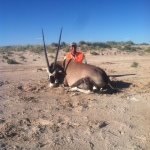 guided NM oryx hunter