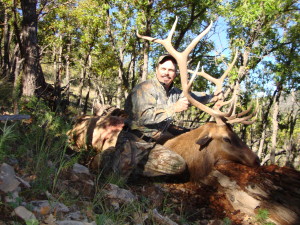 Guided muzzleloader hunter Gary